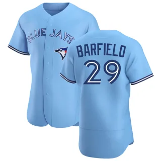 Men's Authentic Blue Jesse Barfield Toronto Blue Jays Powder Alternate Jersey