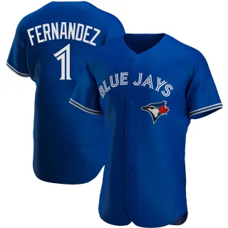 Men's Authentic Royal Tony Fernandez Toronto Blue Jays Alternate Jersey