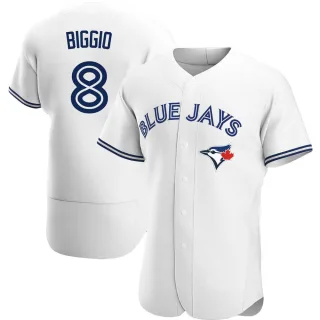 Men's Authentic White Cavan Biggio Toronto Blue Jays Home Jersey