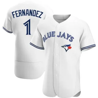 Men's Authentic White Tony Fernandez Toronto Blue Jays Home Jersey