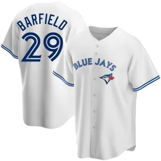 Men's Replica White Jesse Barfield Toronto Blue Jays Home Jersey