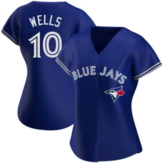 Women's Authentic Royal Vernon Wells Toronto Blue Jays Alternate Jersey