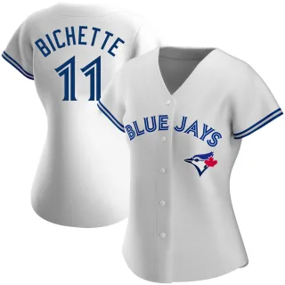 Women's Authentic White Bo Bichette Toronto Blue Jays Home Jersey