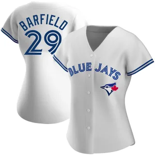 Women's Authentic White Jesse Barfield Toronto Blue Jays Home Jersey
