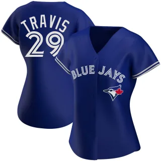Women's Replica Royal Devon Travis Toronto Blue Jays Alternate Jersey