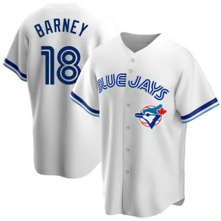 Youth Replica White Darwin Barney Toronto Blue Jays Home Cooperstown Collection Jersey