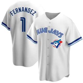 Youth Replica White Tony Fernandez Toronto Blue Jays Home Cooperstown Collection Jersey